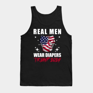 Real-Men-Wear-Diapers-Trump-2024 Tank Top
